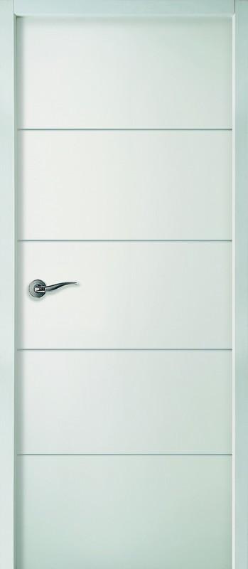 Bloc-porte fin de chantier HORIZON à recouvrement - postformée ame pleine - Huisserie Evo+ - Serrure PDDT - poussant droit - 204 x 73CM