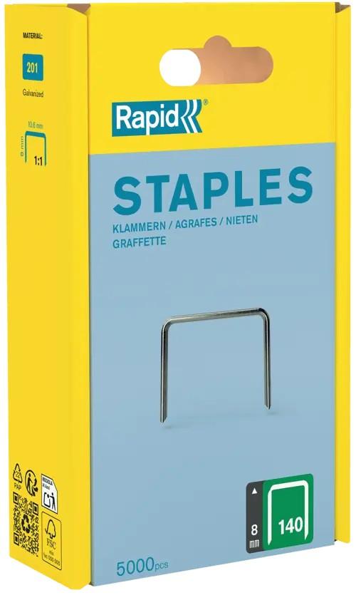 Agrafes Rapid n140 14mm galvanisees x5000
