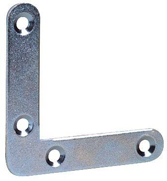 Equerre de cadre et fenetre Bouts ronds Acier zingué 100x100x20