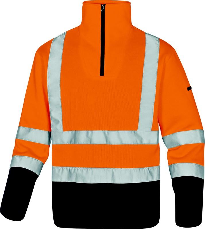 Pull MARMOT - Haute visibilité - Polaire - Orange Fluo /Bleu Marine - T.L