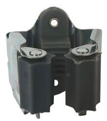 Porte balai à visser Acier zingué/caoutchouc noir 50x50x41 Blister de 1