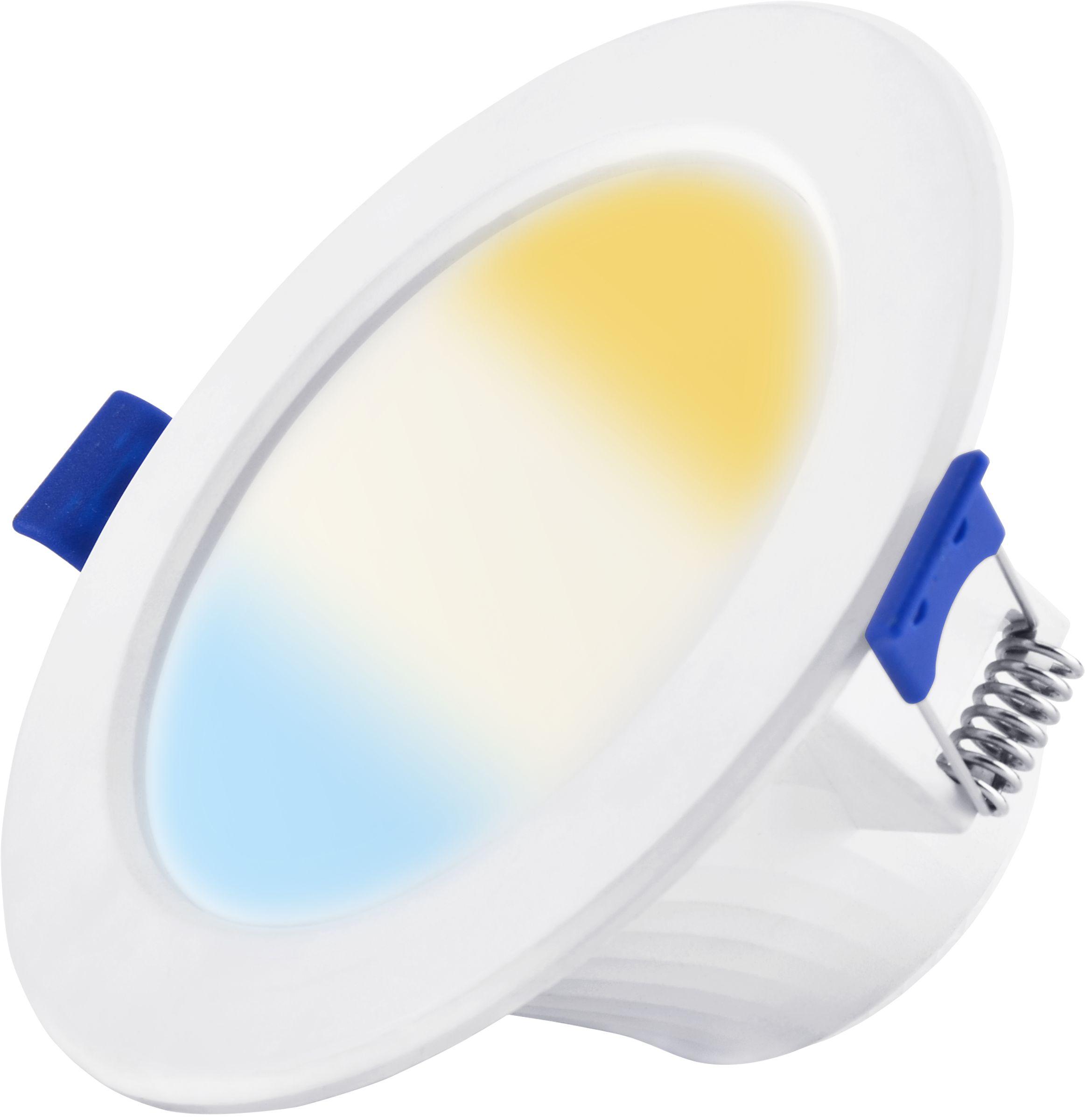Spot encastré blanc LED SMD - CCT 120° - IP20 -400L - 7W - Boîte de 10