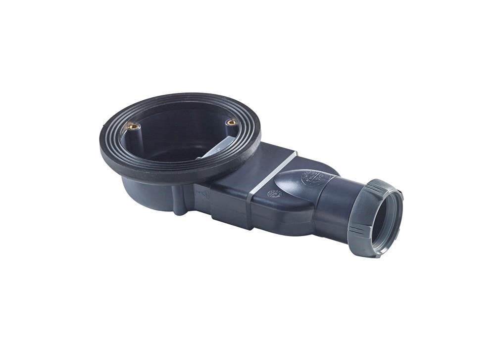 Bonde/siphon SLIM  pour receveur à carreler ou résine Extraplate - Encombrement 58 mm sous receveur