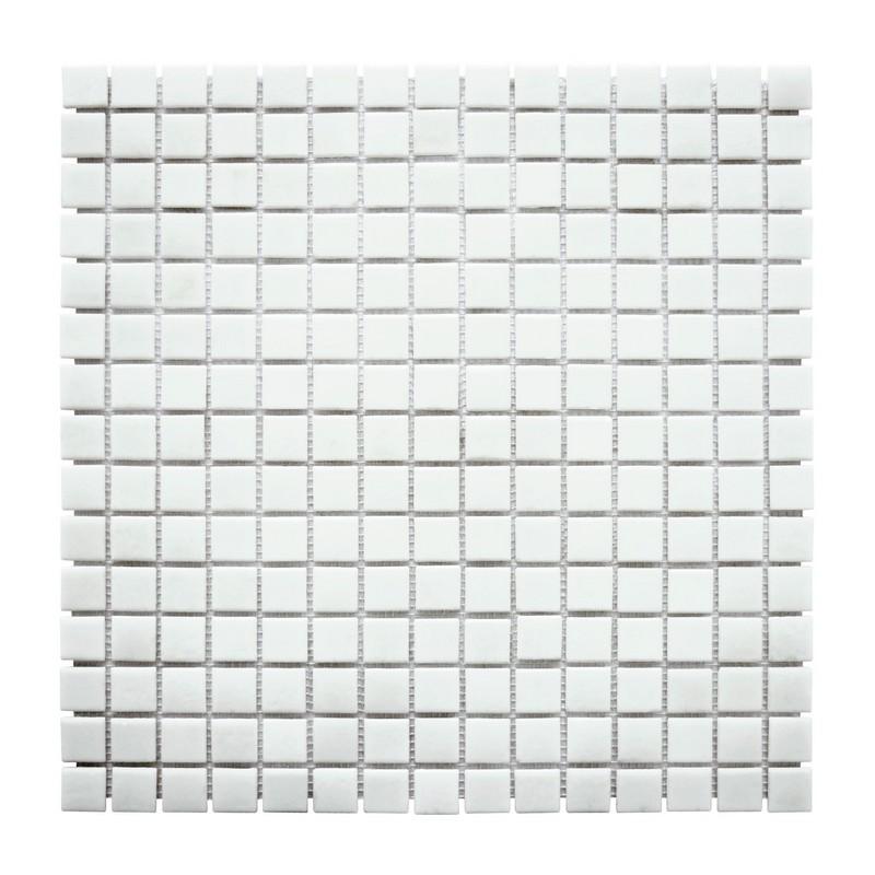 MOSAIQUE 2 x 2 x 0.38 cm BIANCO Trame Papier