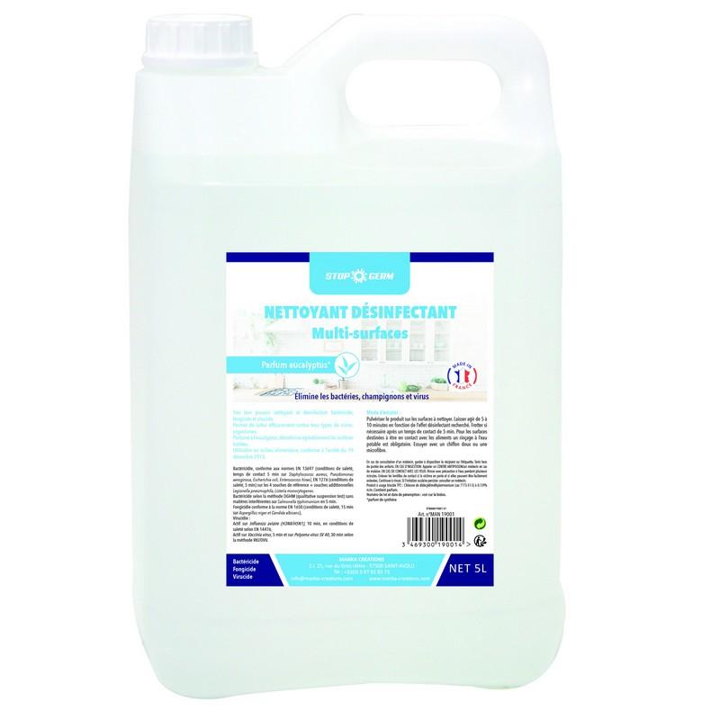 NETTOYANT DETERGENT DESINFECTANT STOPOGERME BIDON 5 L