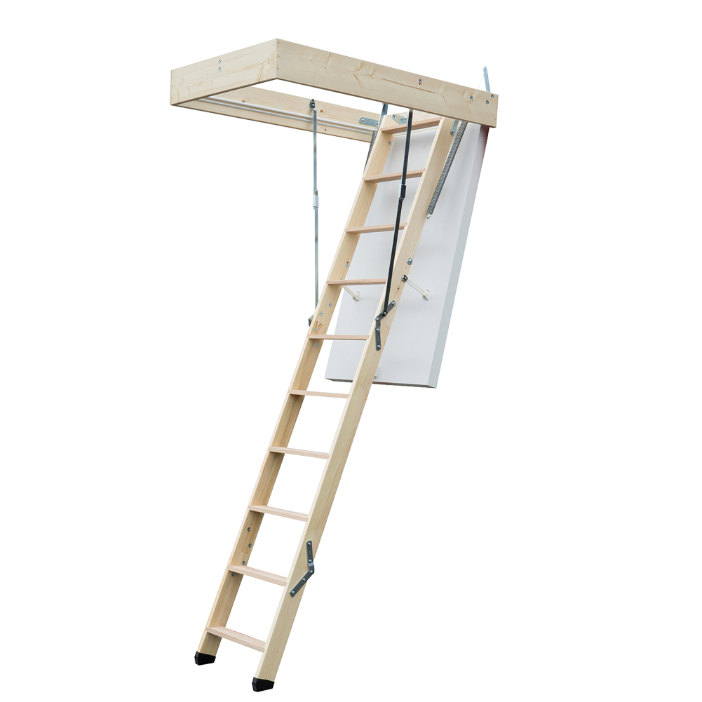 Escalier escamotable ISOCLIC PRO 56 marche hêtre - 140 x 70CM