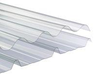 Plaque nervurée polycarbonate Cobacier 1004 -  2.00 m x 1.040 m - Epaisseur 1.2 mm - Incolore
