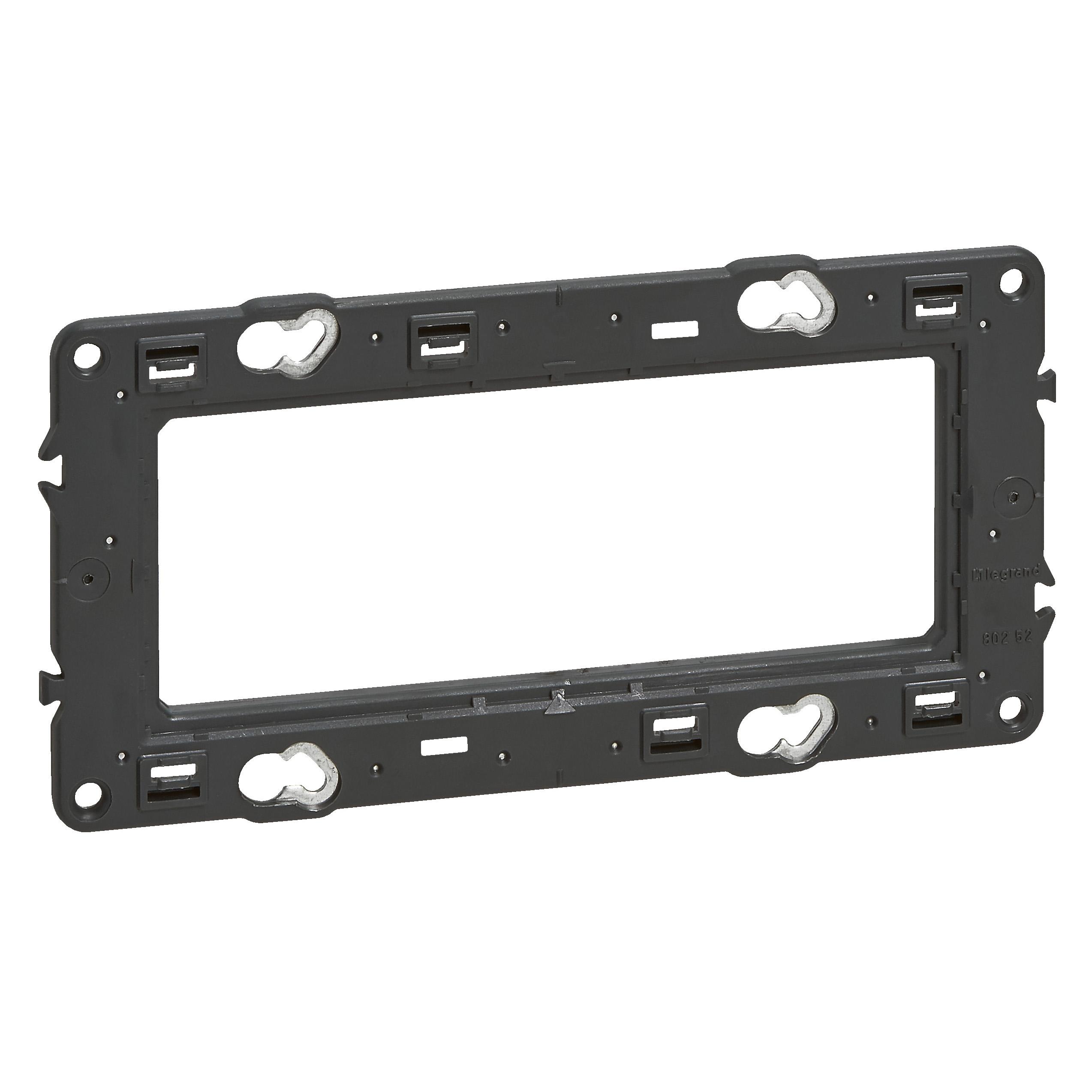 Support pour fixation à vis Mosaic et Céliane  LEGRAND - 4, 5 ou 2x2 modules - horizontal ou vertical 