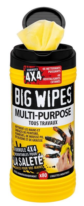 LINGETTES BIG WIPES TOUS TRAVAUX BOITE DE 80