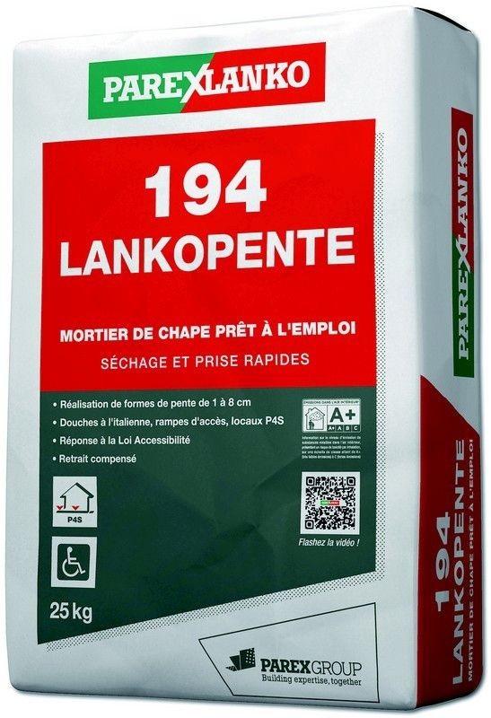 Mortier de chape rapide 194 LANKOPENTE 25KG