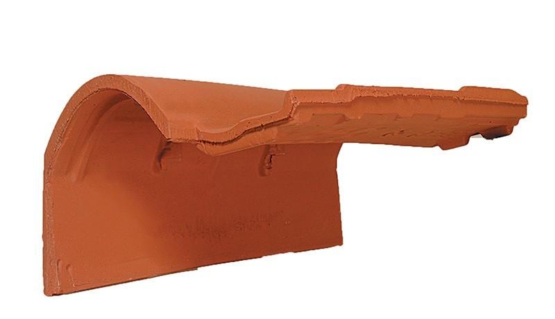 TUILE DE RIVE À RABAT GAUCHE À EMBOÎTEMENT - ROUGE