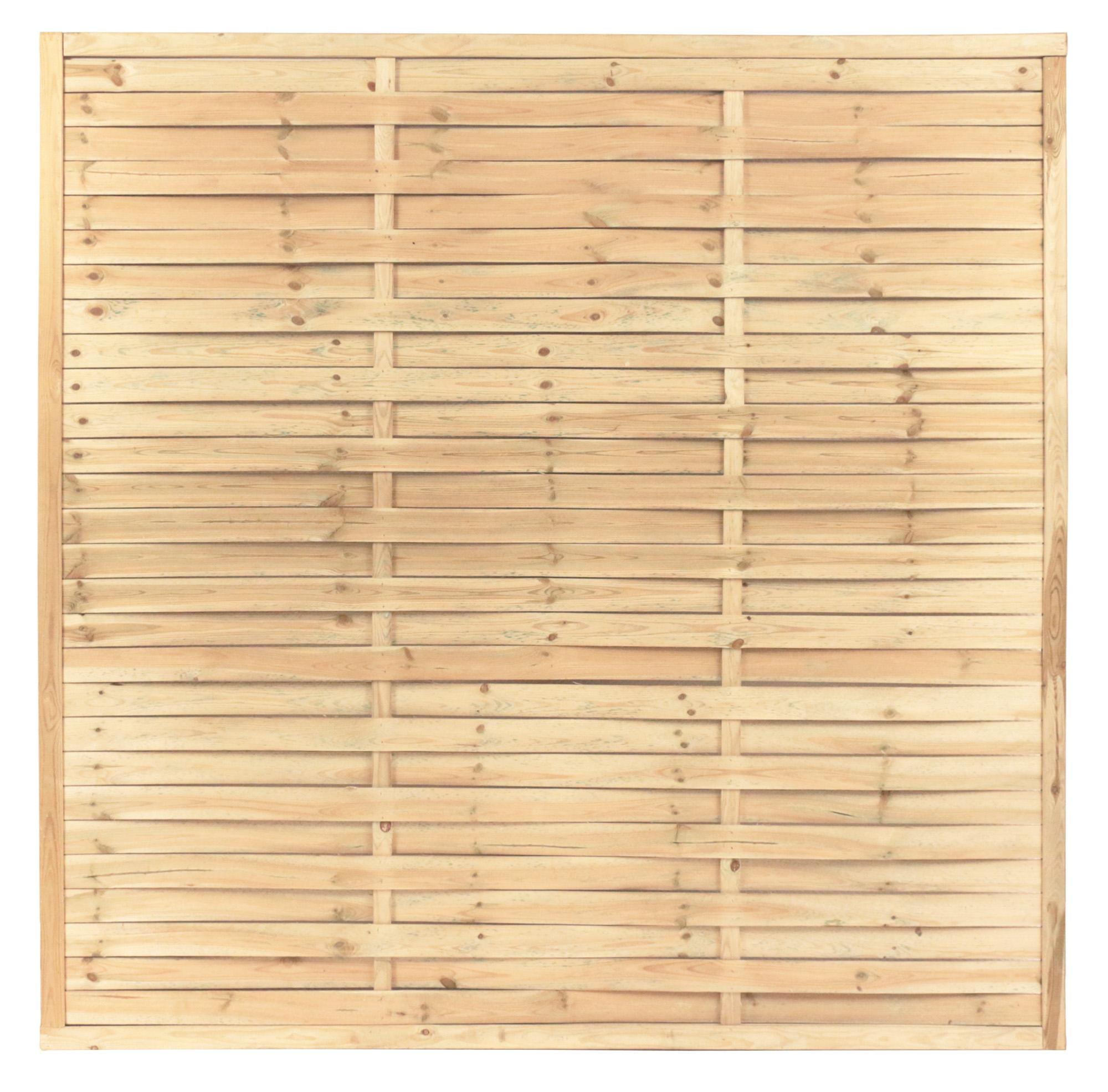 Ecran en Bois - Tressé Droit - 1800x1800mm ép.18mm - Vert