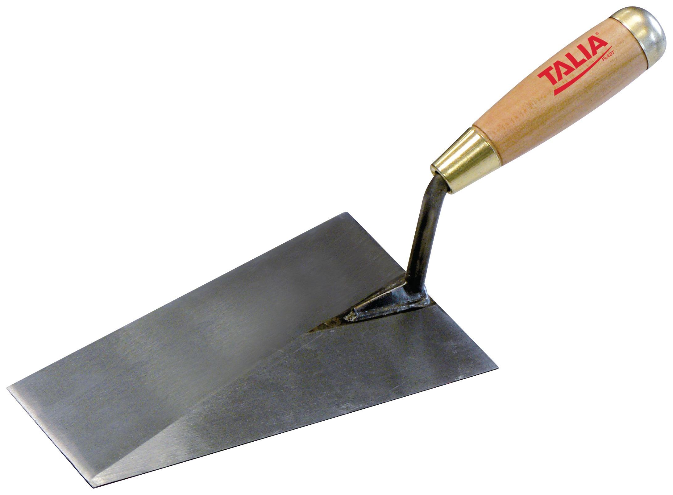 Truelle lisseuse bout carre soudée 22CM manche bois - Taliaplast