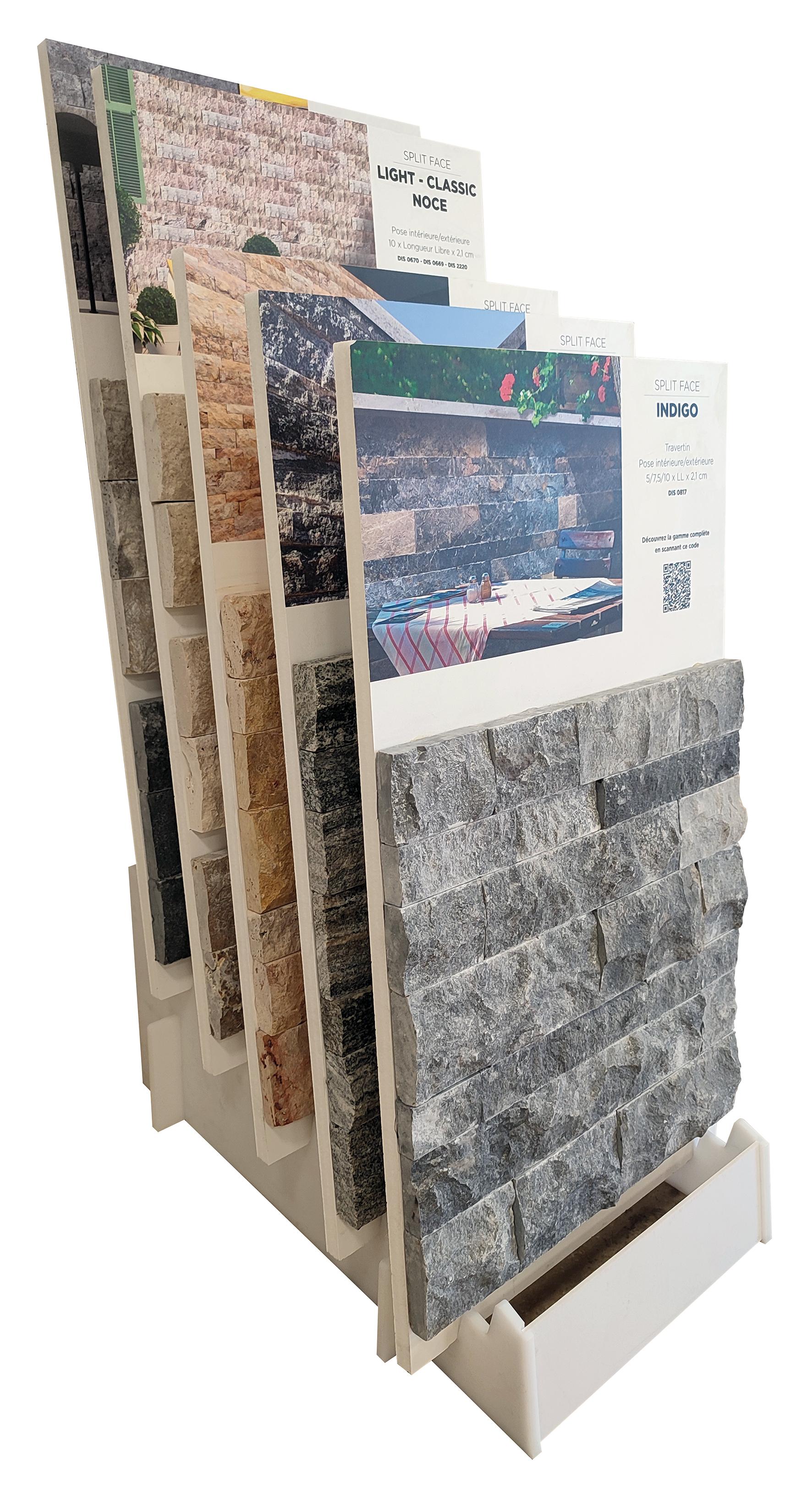 CREMAILLERE EXPO DISTRIMAT SPLIT FACE 5PNX BIASCA/INDIGO/NOCE/SCABA/SILVER BLACK