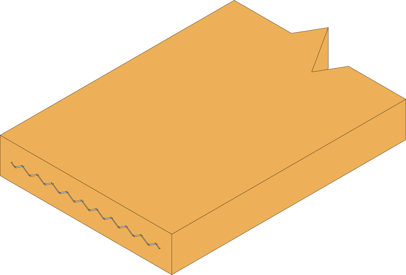 Agrafe ondulée 16 x 1000MM - AGRA16/1