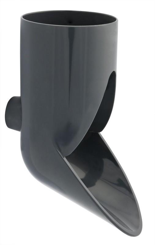 PIED DE CHUTE POUR PROFILE GOUTTIERE TYPE 29 DIAMETRE 100 ARDOISE - RWS1001A