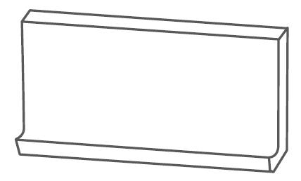 Plinthe à gorge carrelage STANDARD EVOLUTION 10x30cm - Taupe