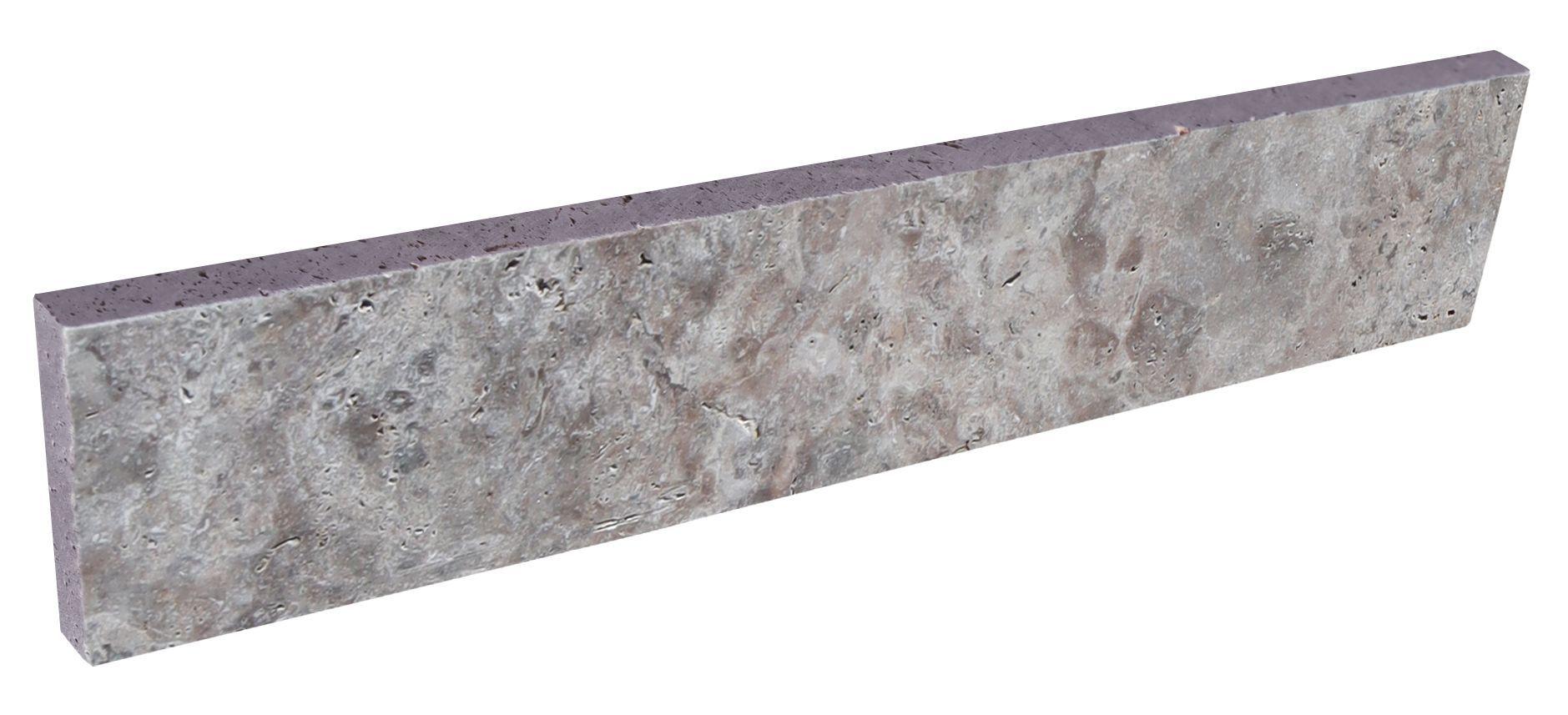 Plinthe travertin Silver Tumbled
