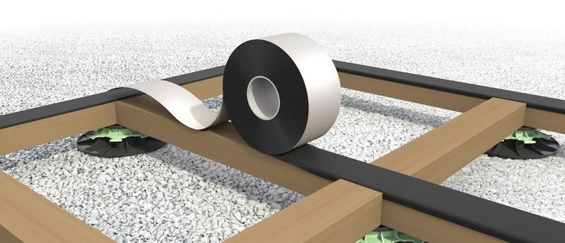 Bande de protection lambourde pour terrasse bois - Rouleau de 20M