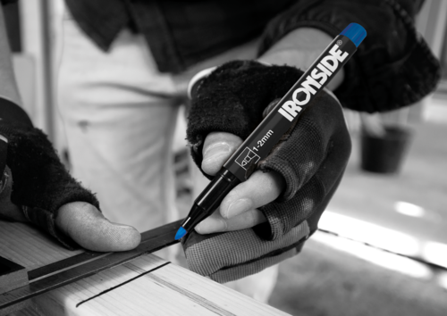 Marqueur permanent - Bleu- Ironside