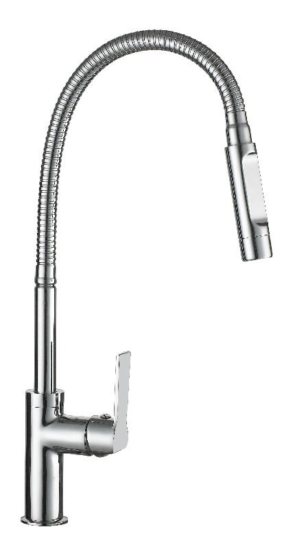 MITIGEUR D’EVIER HAUT BEC FLEXIBLE KONCERTO CHROME