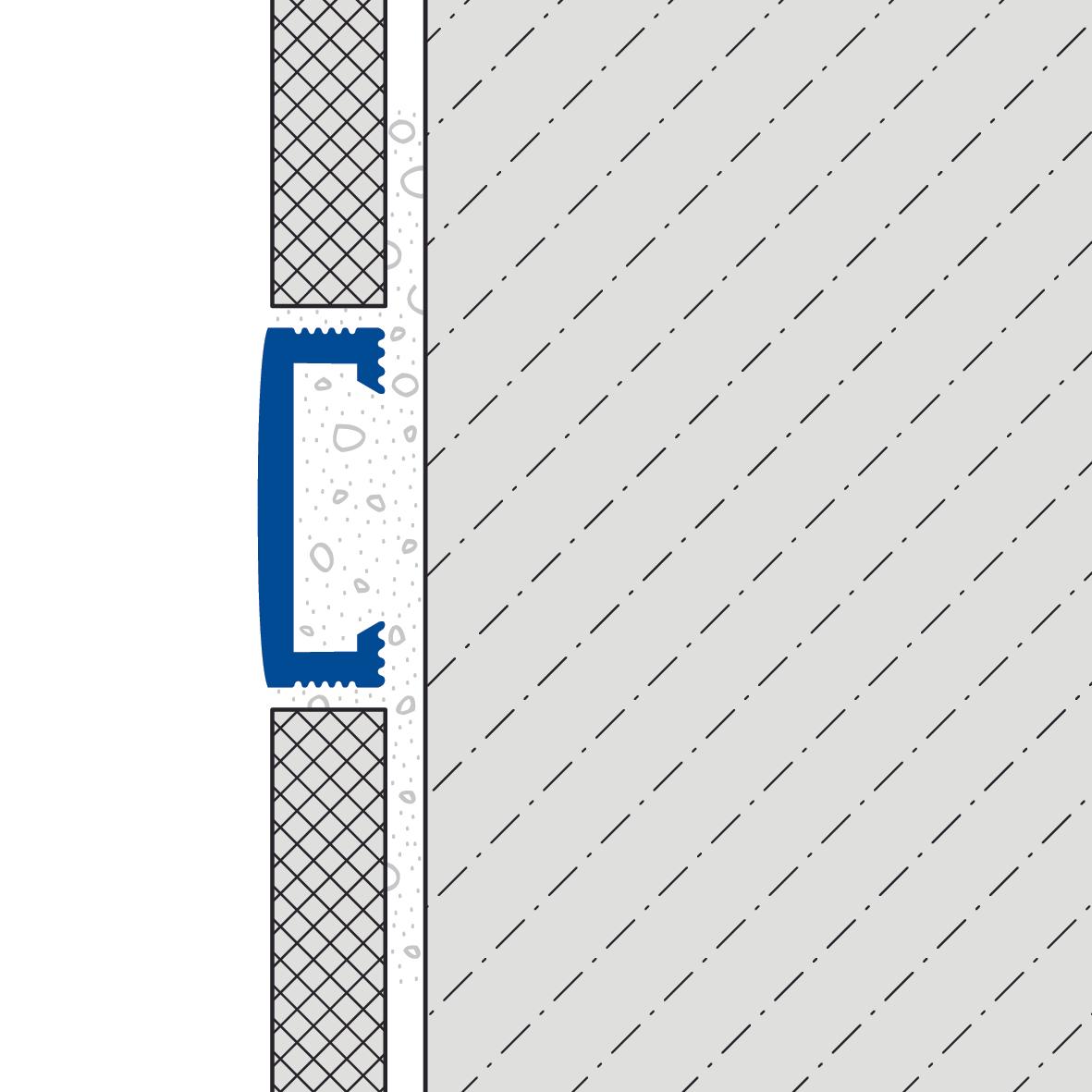 Profilé de décoration carrelage Listel DURALIS  - Noir mat - Longueur 250 cm - Ht 15 mm  - DLACM 1511/250