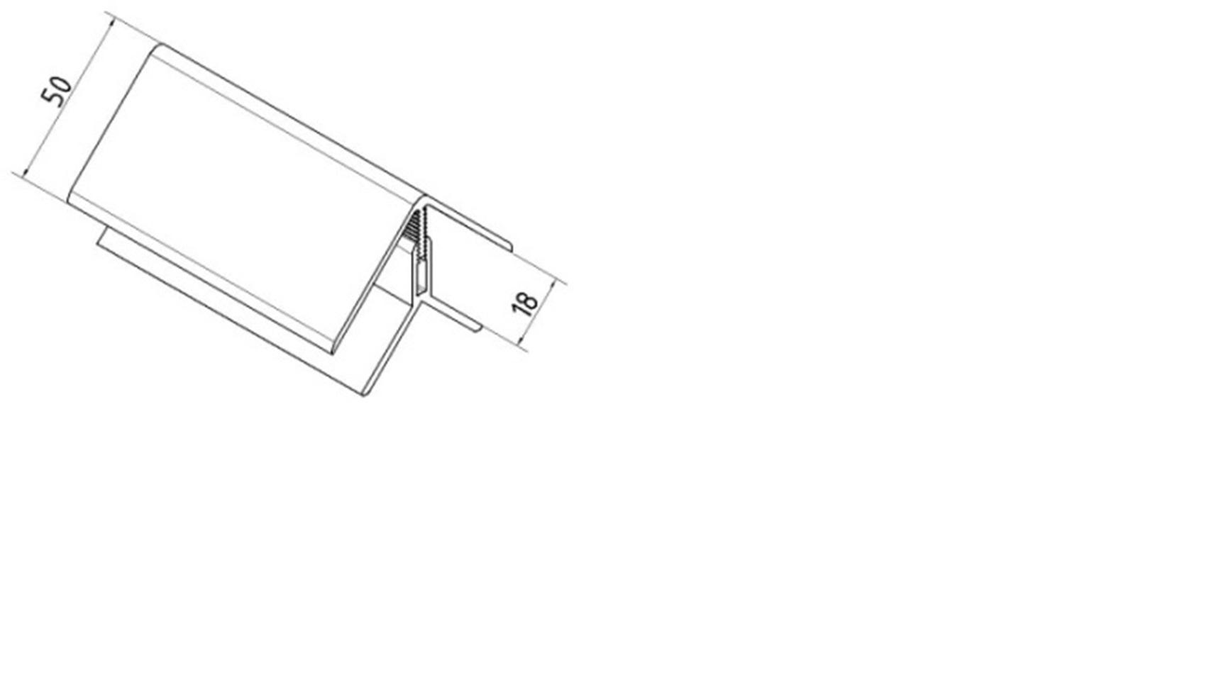 Profilé d'Angle Intérieur et Extérieur Clipsable DURASID ORIGINAL L.3m - Crème