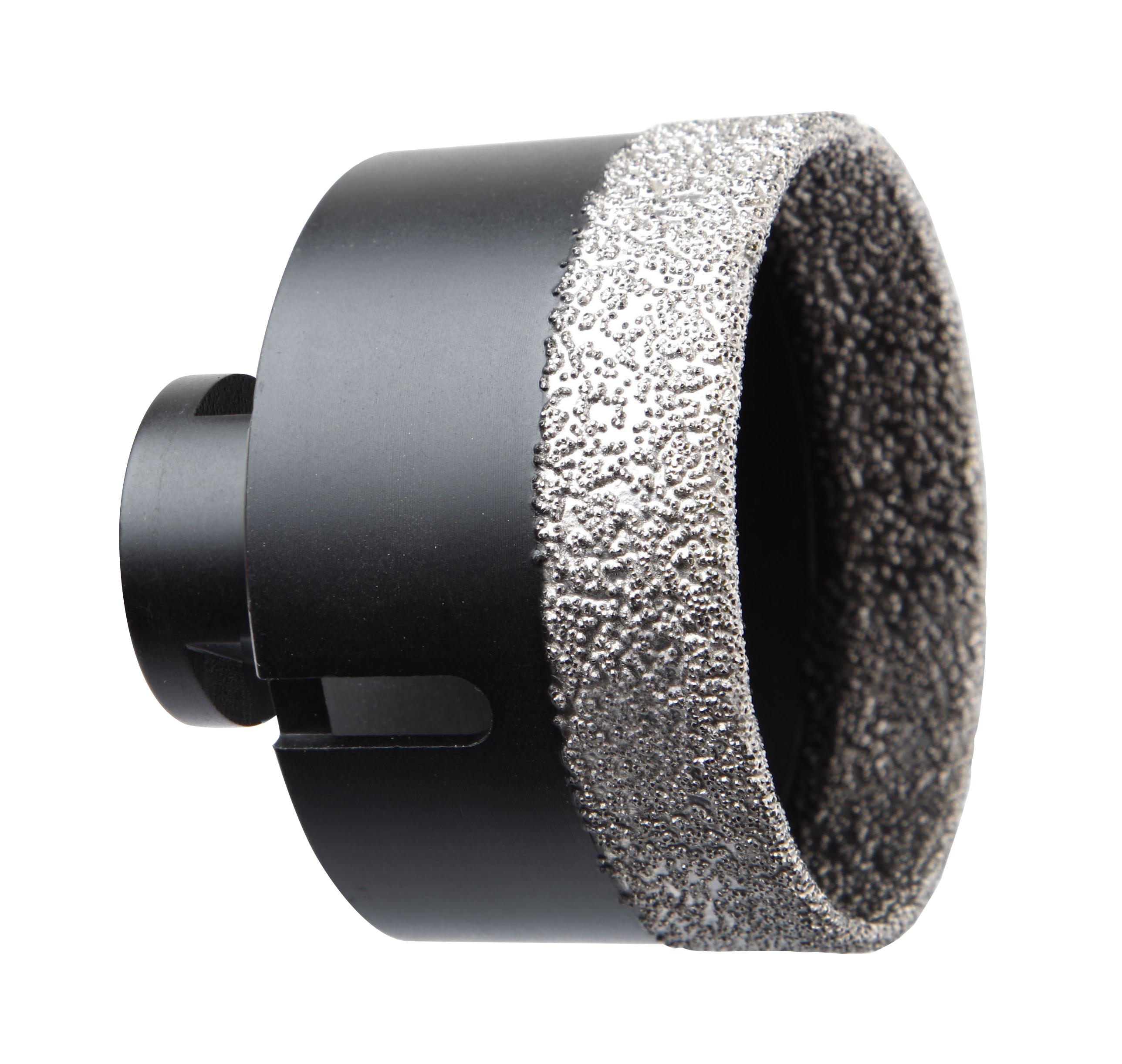 Scie trépan diamant ø51 à sec avec emmanchement M14 pour meuleuse