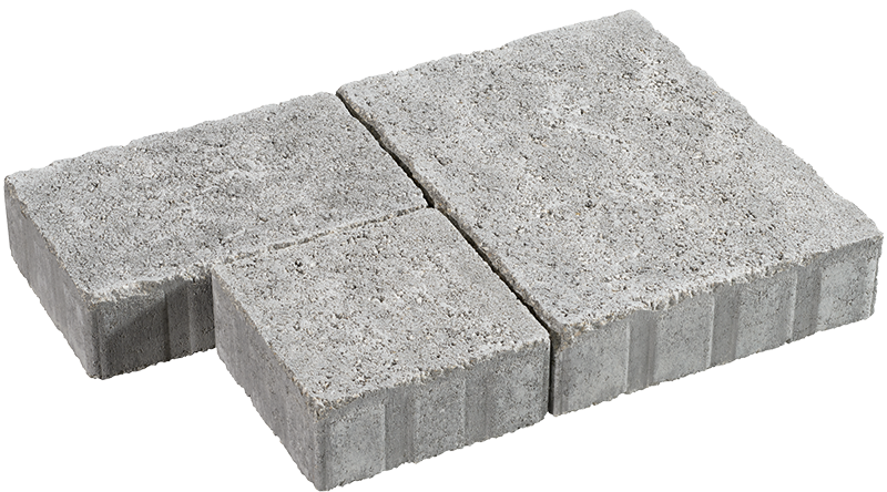 Pavé MAUBEC multiformat ép. 6 cm Gris nuancé