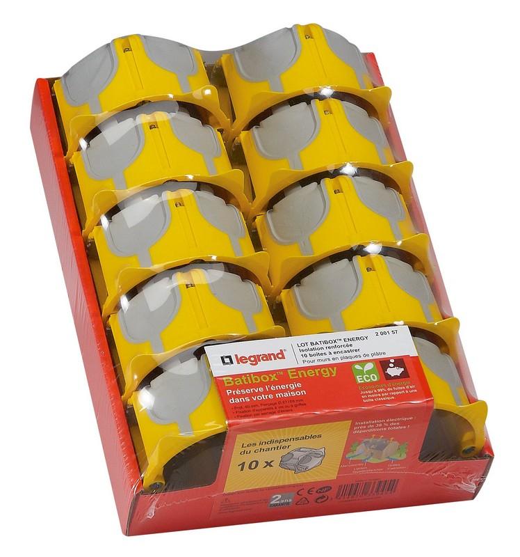 LOT DE 10 BOITES BATIBOX ENERGY