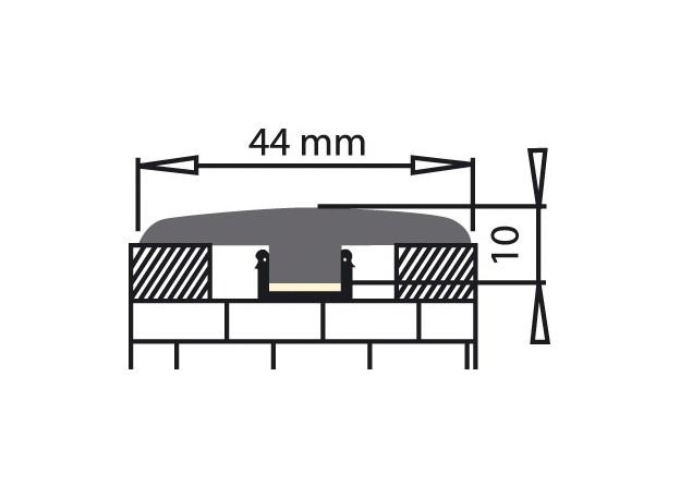 SEUIL FORTE JONCTION 627 CHENE POLAIRE 2700 X 12 MM