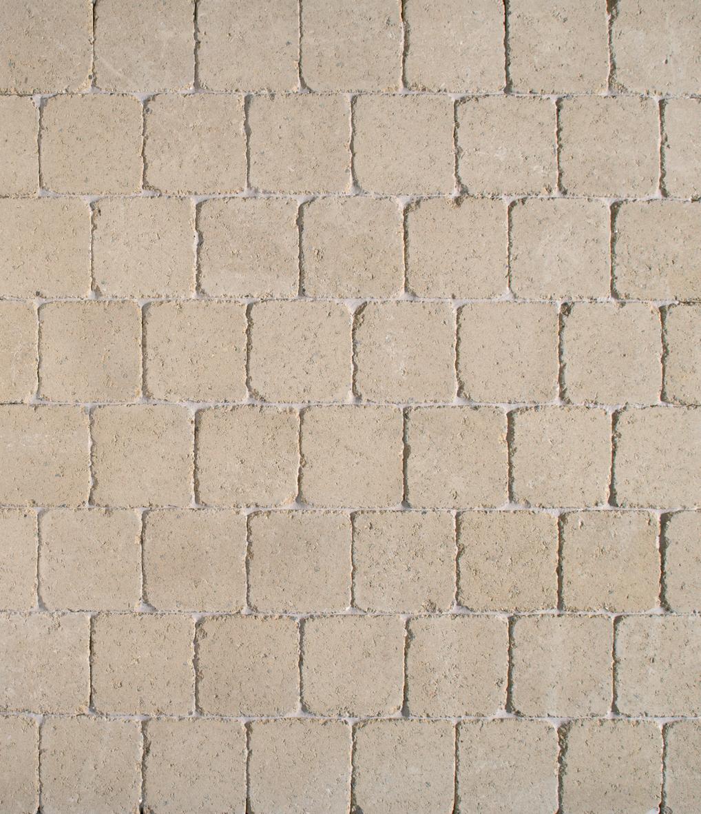 Pavé NEWHEDGE Vieilli 15 x 15 x 6 cm Ivoire