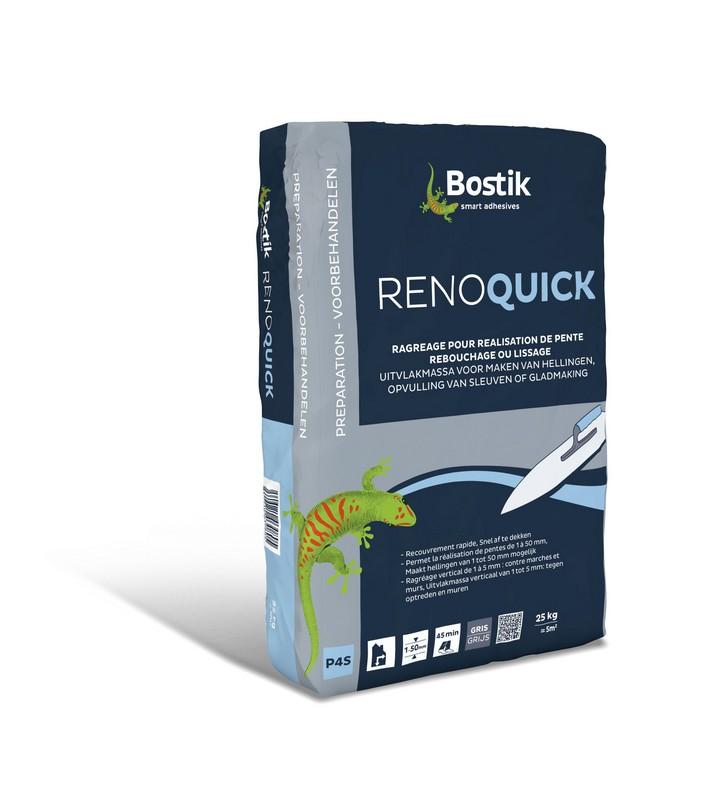 MORTIER DE REBOUCHAGE RENO QUICK GRIS SAC 25 KG