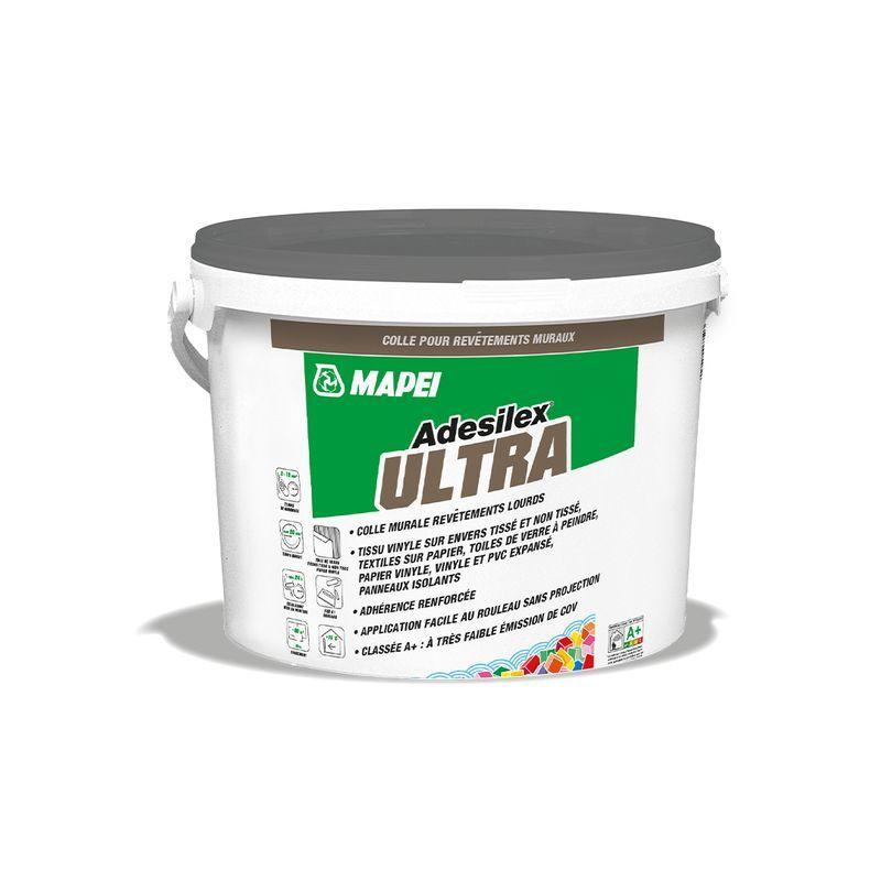 Colle vinyliques pour revêtements muraux ADESILEX ULTRA blanc - seau de 8kg