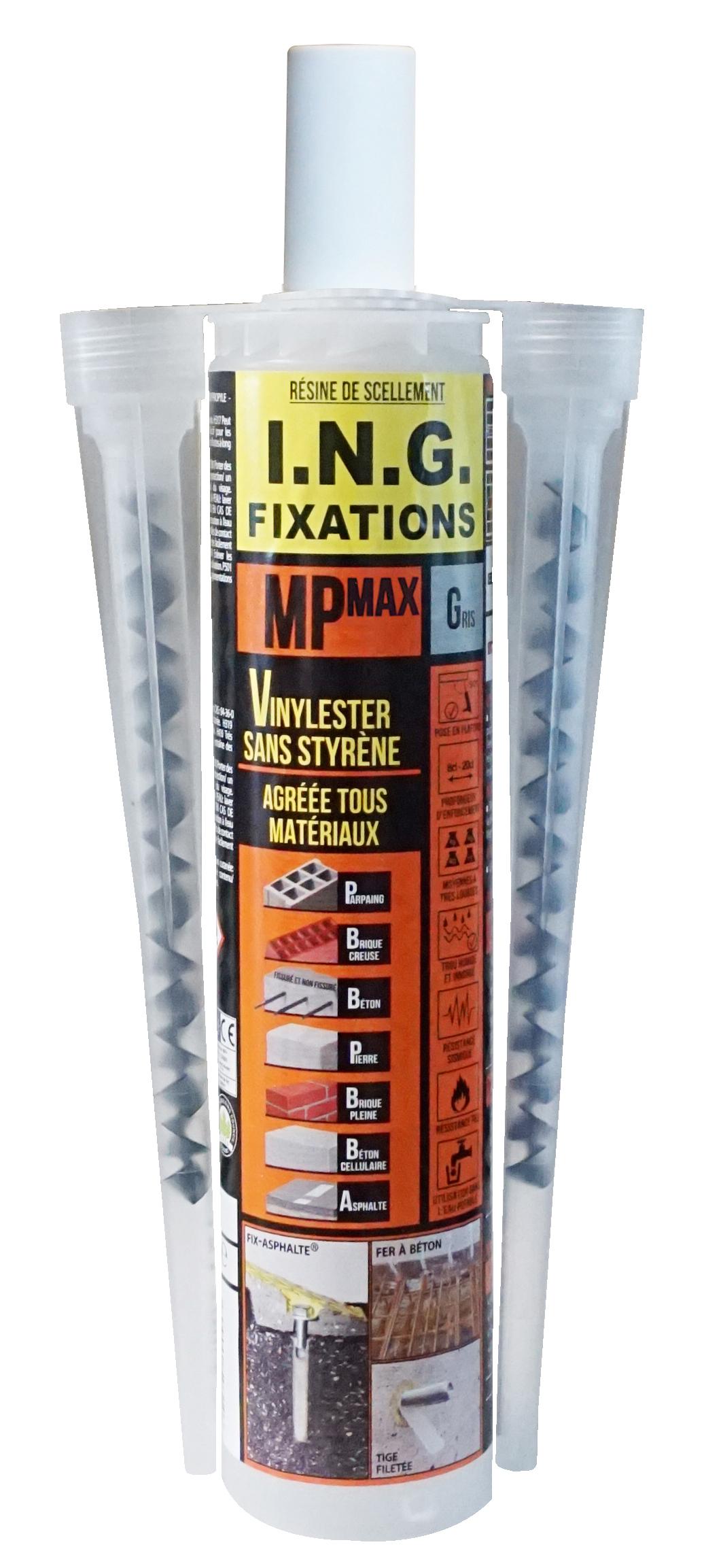 Résine MPMAX GRISE vinylester sans styrène 300 ML 