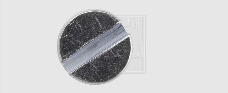 VIS PLAQUE IMMATR. BLANC  5.0 X 20 mm - P/4