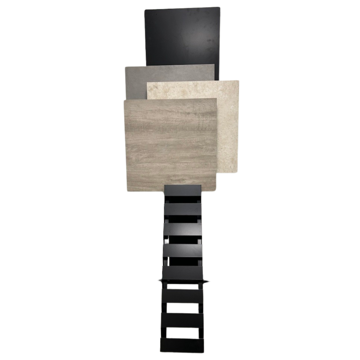 Echelle Expo Carrelage pour 16 carreaux en épaisseur 8-10mm - Noir