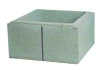 ELEMENT PILIER LISSE 38X38X20 CM ENDUIRE