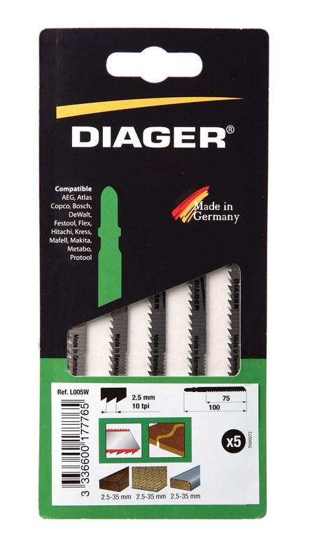 Lame de scie sauteuse pour le chantournage bois tendre et dur 2,5-35MM