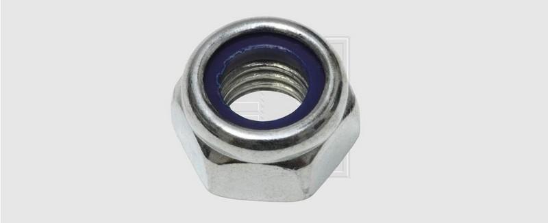 ECROU FREIN NYL. ZINGUE M 8 mm - P/5