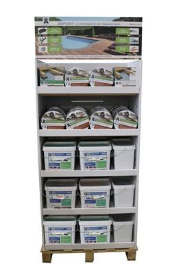 BOX ACCESSOIRES TERRASSE BOIS CALES PLAT+CRANT-BANDES+APPUI LAMBOURDE