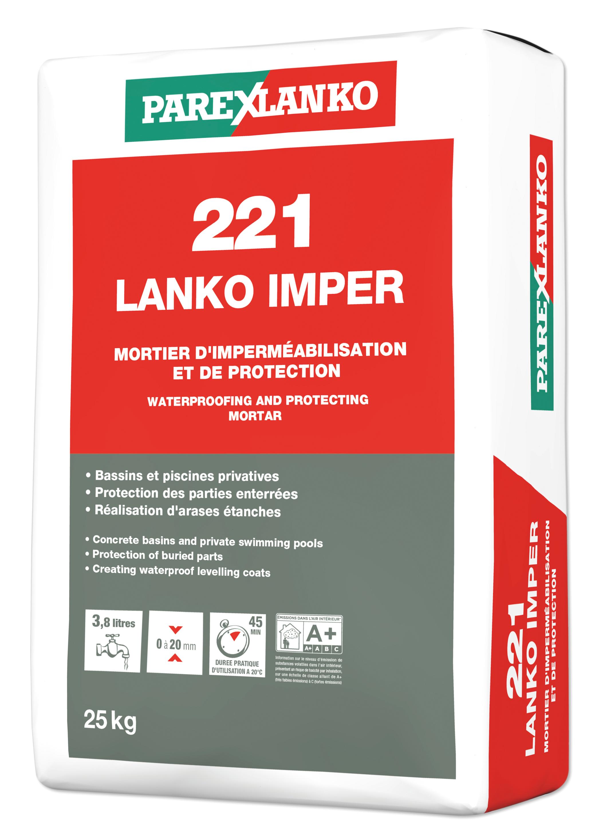Mortier D imperm abilisation LANKO IMPER Et De Protection Gris 25kg 221 Mortier D imperm abilisation LANKO IMPER Et De Protection Gris 25kg 221