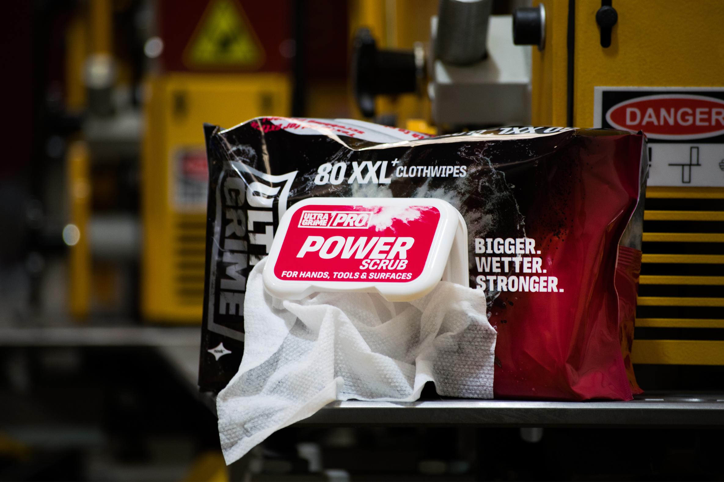 Lingette UltraGrime PowerScrub - 80 pièces