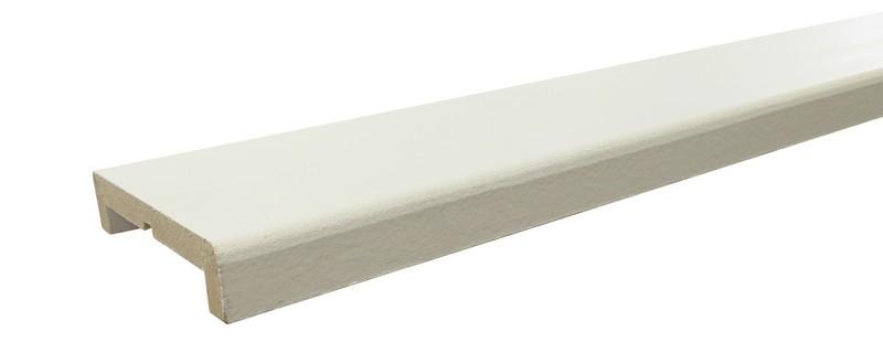 Nez de cloison MDF prépeint Blanc - 11x73mm L.2,50m