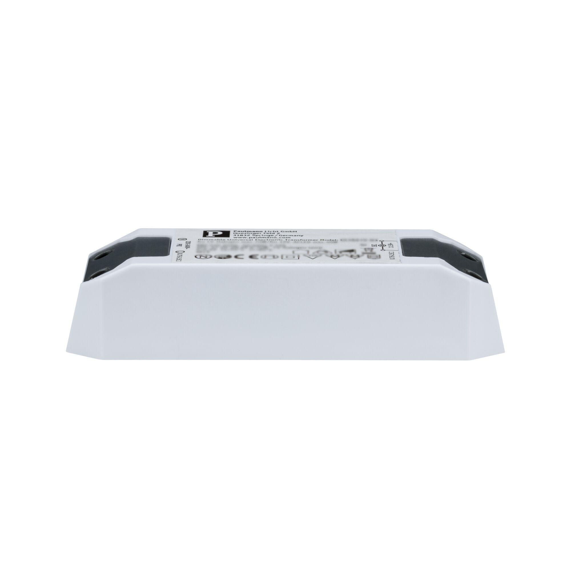 Transfo électronique Halo+LED 0-40W LED / 0-65W Halogène 220-240/12V 65VA