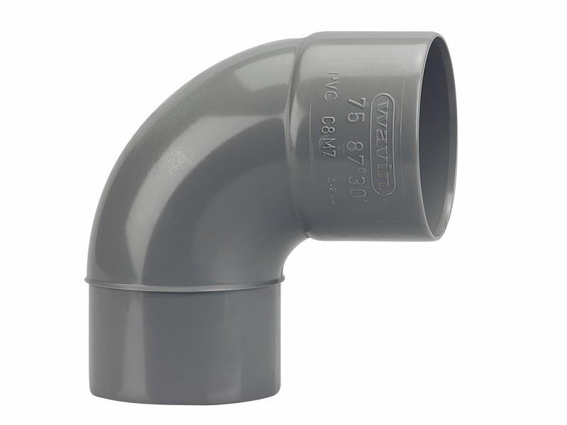 COUDE PVC MF 87 DEG 30 75 GN