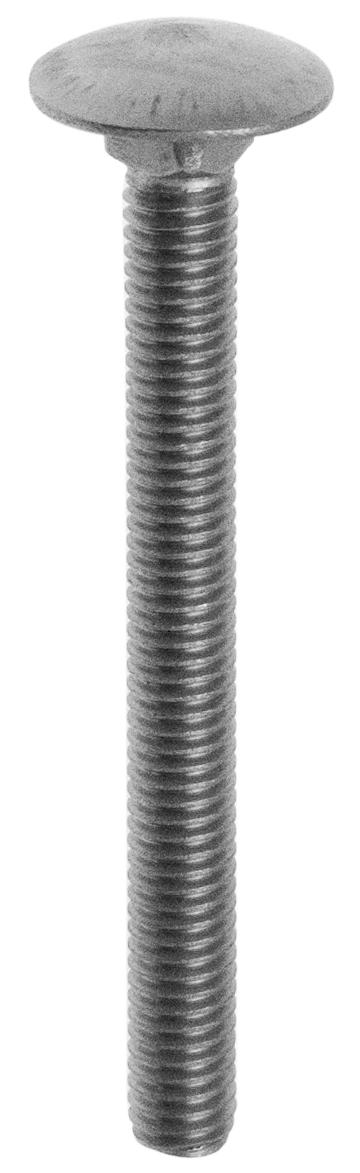 Boulon bois Japy Tête ronde collet carré Inox A2 8x80 Blister de 10