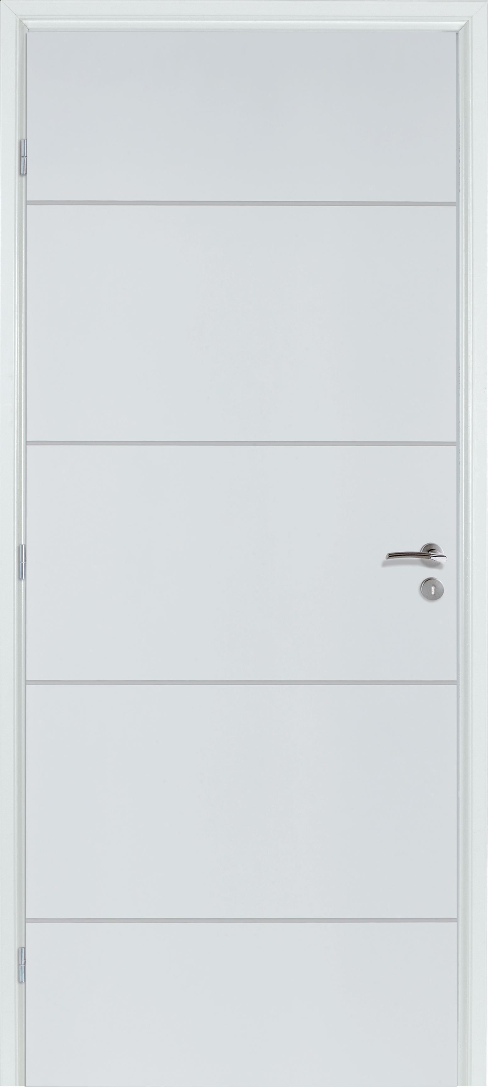 Bloc-porte KETCH Thermique à Recouvrement - Huisserie Neolys 74x49mm -  Serrure 3 points - Poussant Droit - 204x83cm