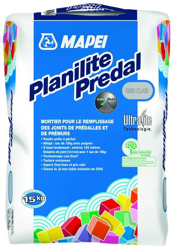 Mortier base ciment pour joints prédalles/prémurs - PLANILITE PREDAL Gris clair - Sac de 15kg