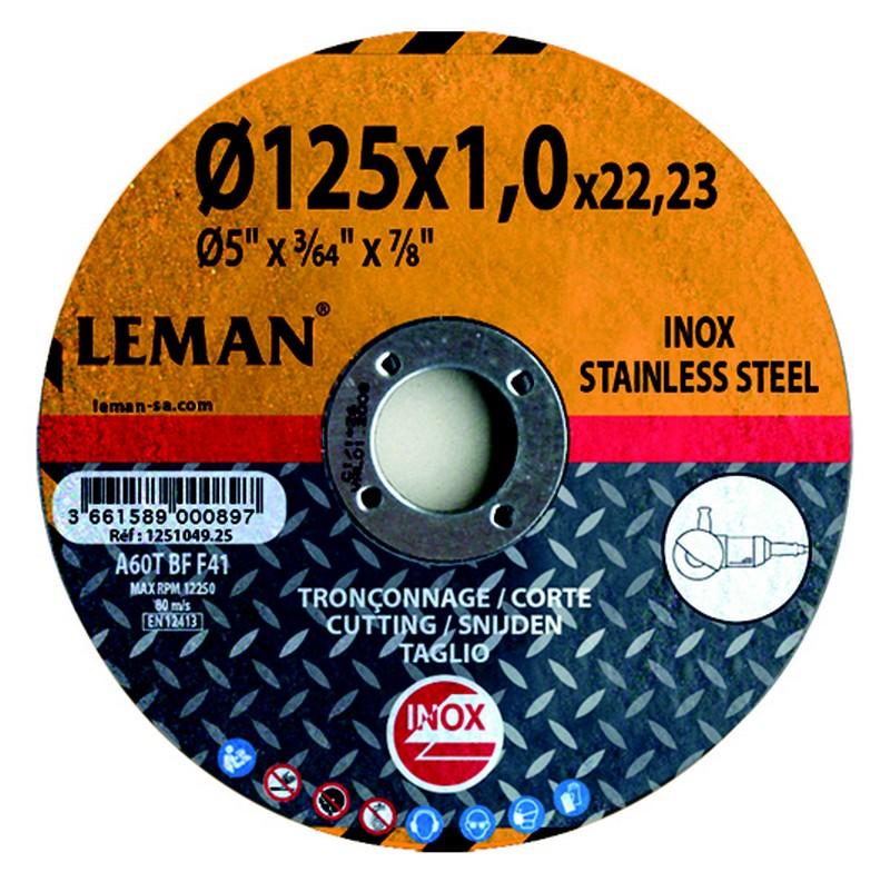 DISQUE TRONCONNAGE INOX 125X1.0X22.23 MP GAMME ORANGE
